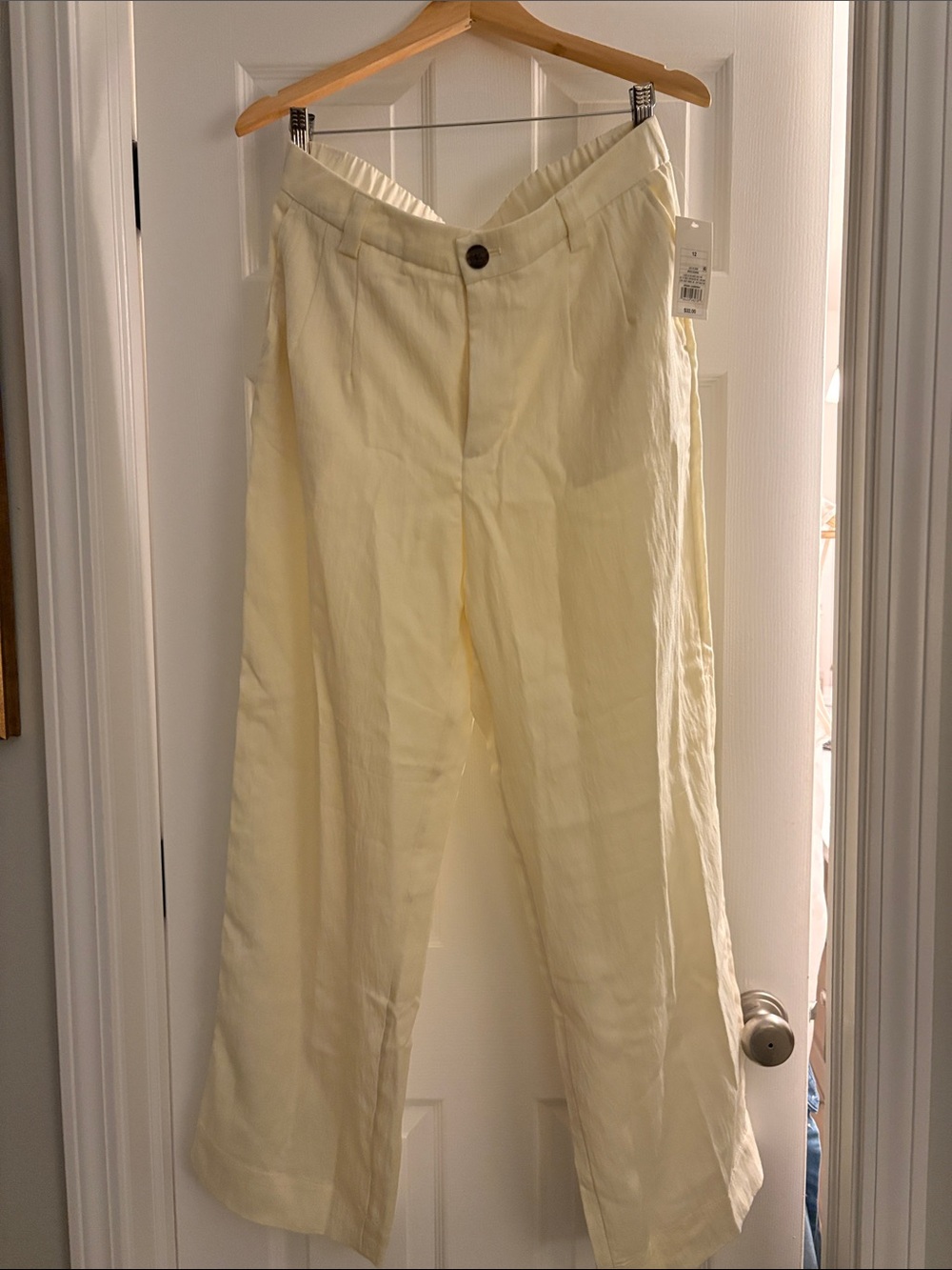 a new day Cream Wide-Leg Trousers